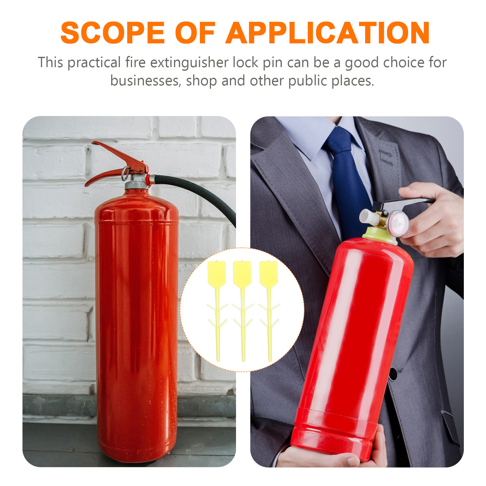 2000 Pcs Fire Extinguisher Accessories Security Seals for Extinguishers Equipment Pin Lock Safety Tags Supply Tools