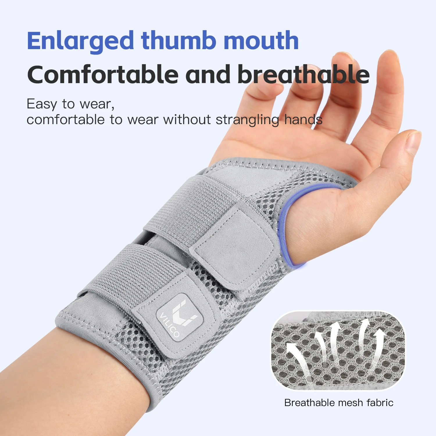 Muñequera para túnel carpiano, soporte con férulas, soporte de mano para artritis, tendinitis, esguince, lesiones, dolor de muñeca, 1 ud.