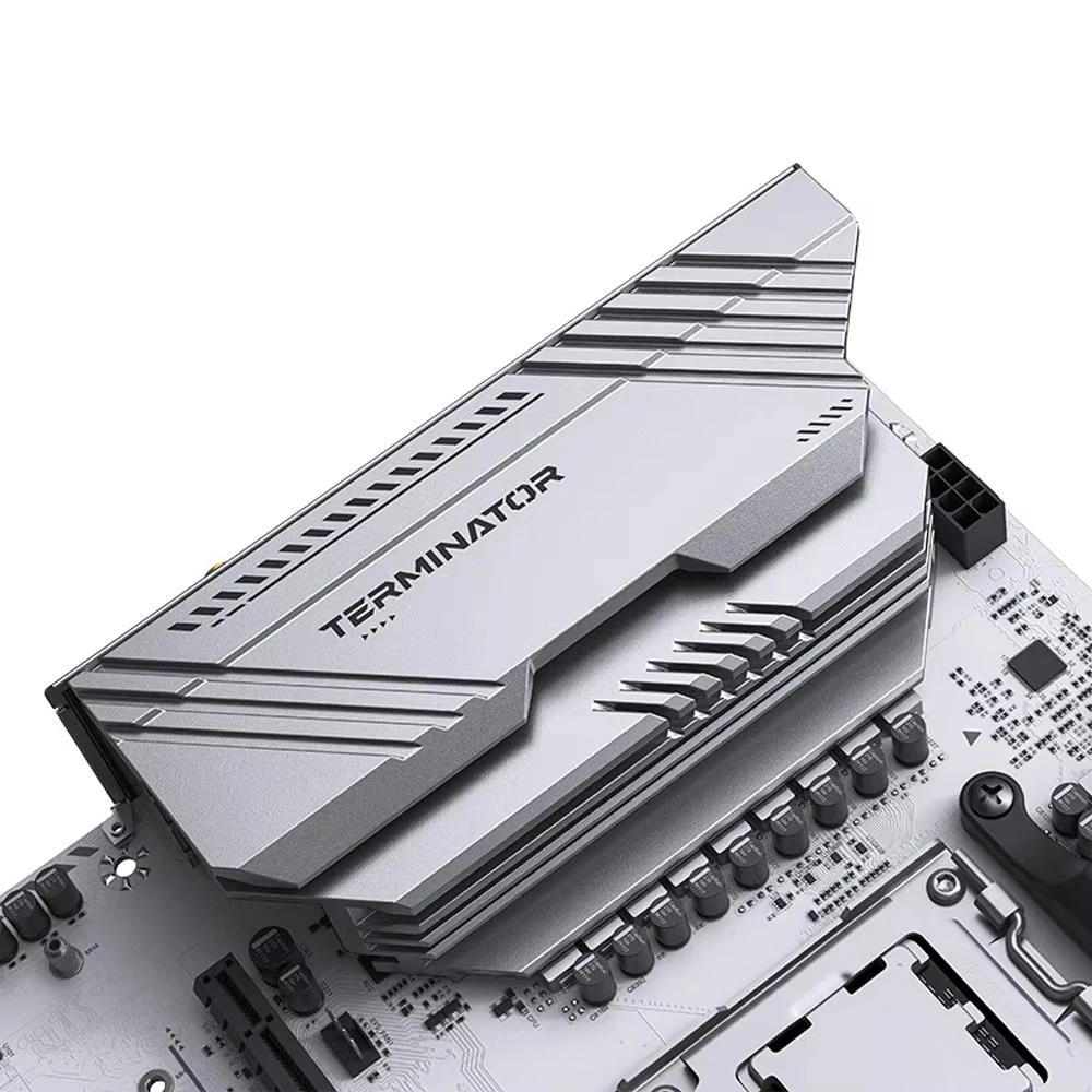MAXSUN Terminator B650M WIFI ICE AM5 compatible con CPU serie Ryzen 7000/8000/9000 4 * ranuras de memoria DDR5 DIMM PCIe x16 5,0 M.2 SATA3.0