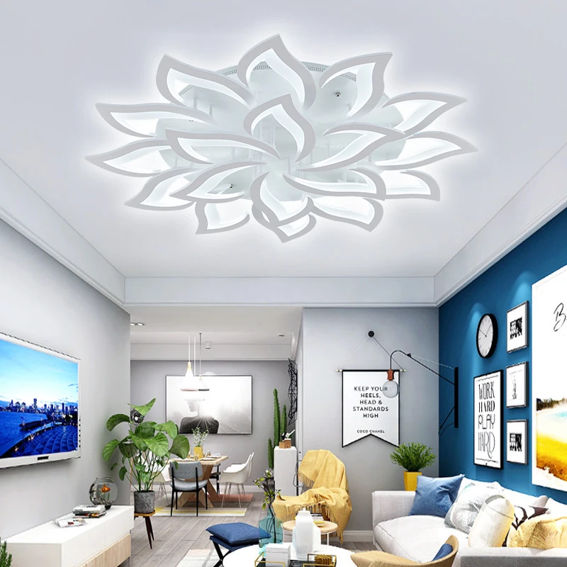 LED-plafondkroonluchter Acryl Kamerdecoratie Keuken Eetkamer Koffiebar Binnenplafond Hanglamp Afstandsbediening Licht