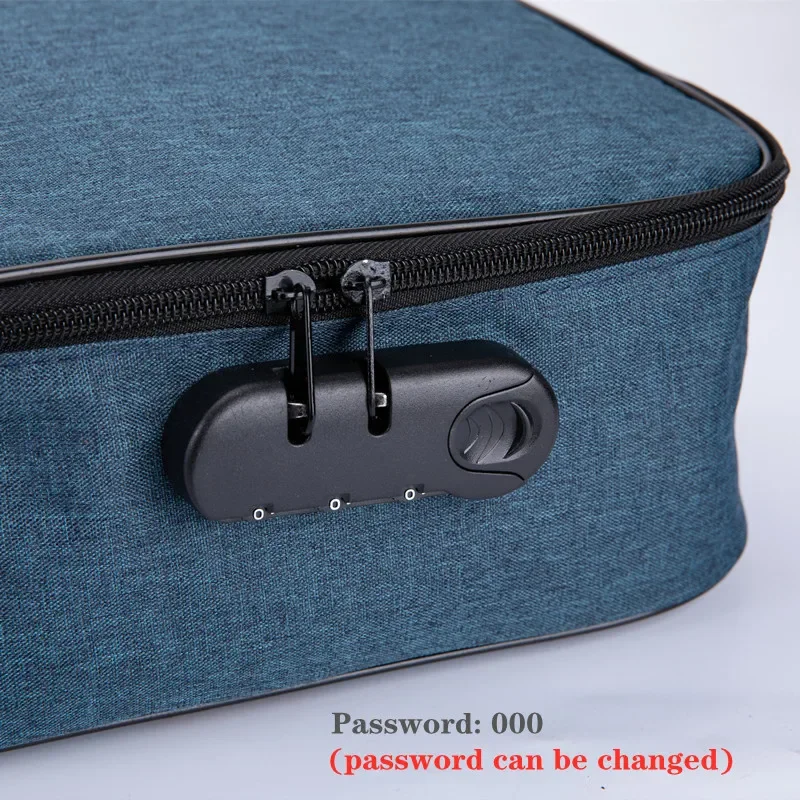 Maletín multifuncional impermeable para oficina, bolsa de almacenamiento de documentos, organizador de tarjetas bancarias, viaje de negocios, accesorio de viaje