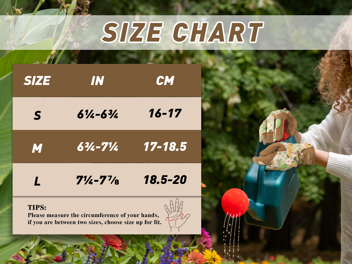 HANDLANDY-Luvas De Jardinagem De Couro Para Mulheres, Luvas De Senhoras Respiráveis, Luvas De Jardim, Melhor Presente para Mulheres