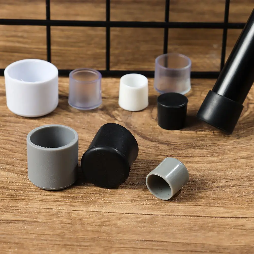 10ピース/セット新ラウンド底靴下フロアプロテクターシリコーンパッドプラスチックパイプカバー椅子脚キャップ家具の足