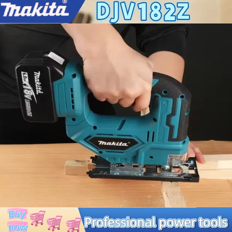Makita 18V  DJV182Z Brushless 340W Jigsaw Electric Jig with Saw Blade Cordless Barrel Handle Jigsaw without Battery DJV182