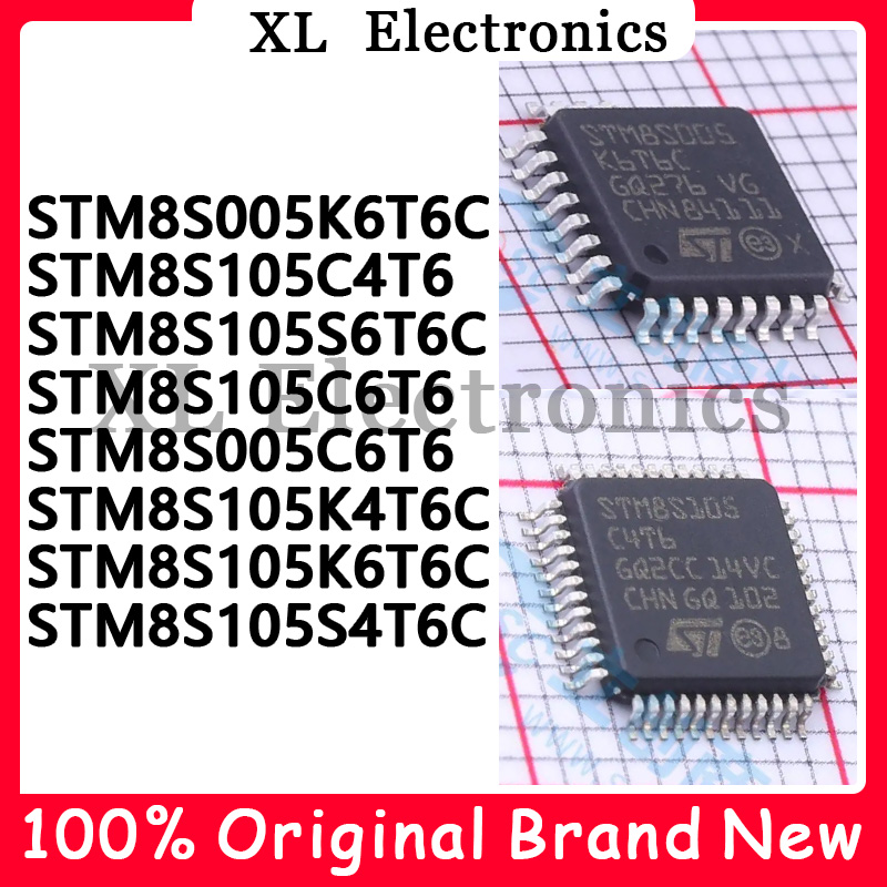 STM8S005C6T6 STM8S005K6T6C STM8S105C4T6 STM8S105C6T6 STM8S105K4T6C STM8S105K6T6C STM8S105S4T6C STM8S105S6T6C Новый оригинал