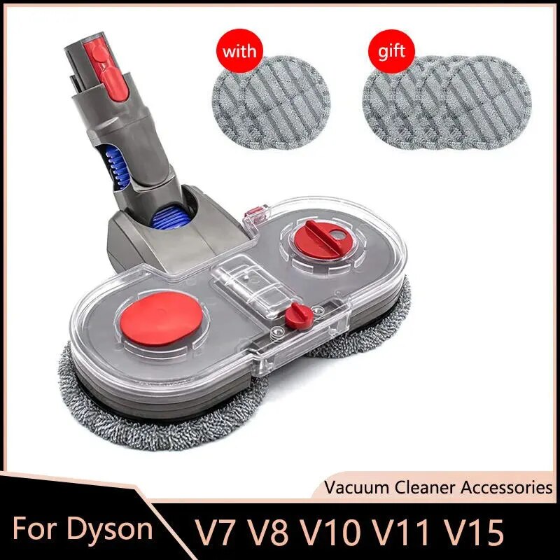 Cepillo de cabeza de fregona eléctrica con tanque de agua para Dyson V7 V8 V10 V11, accesorios de aspiradora de repuesto