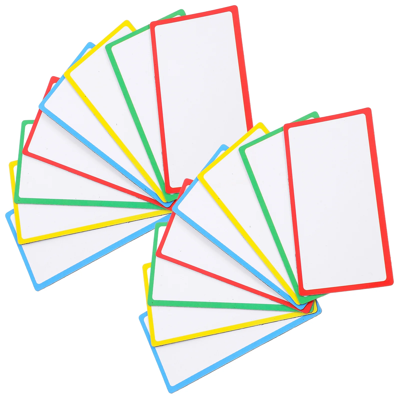 36 Stück magnetisches Namensband, Whiteboards-Etiketten, Kühlschrank-Tags, leere Karte, trocken abwischbar, beschichtetes Papier, weich für Magnete