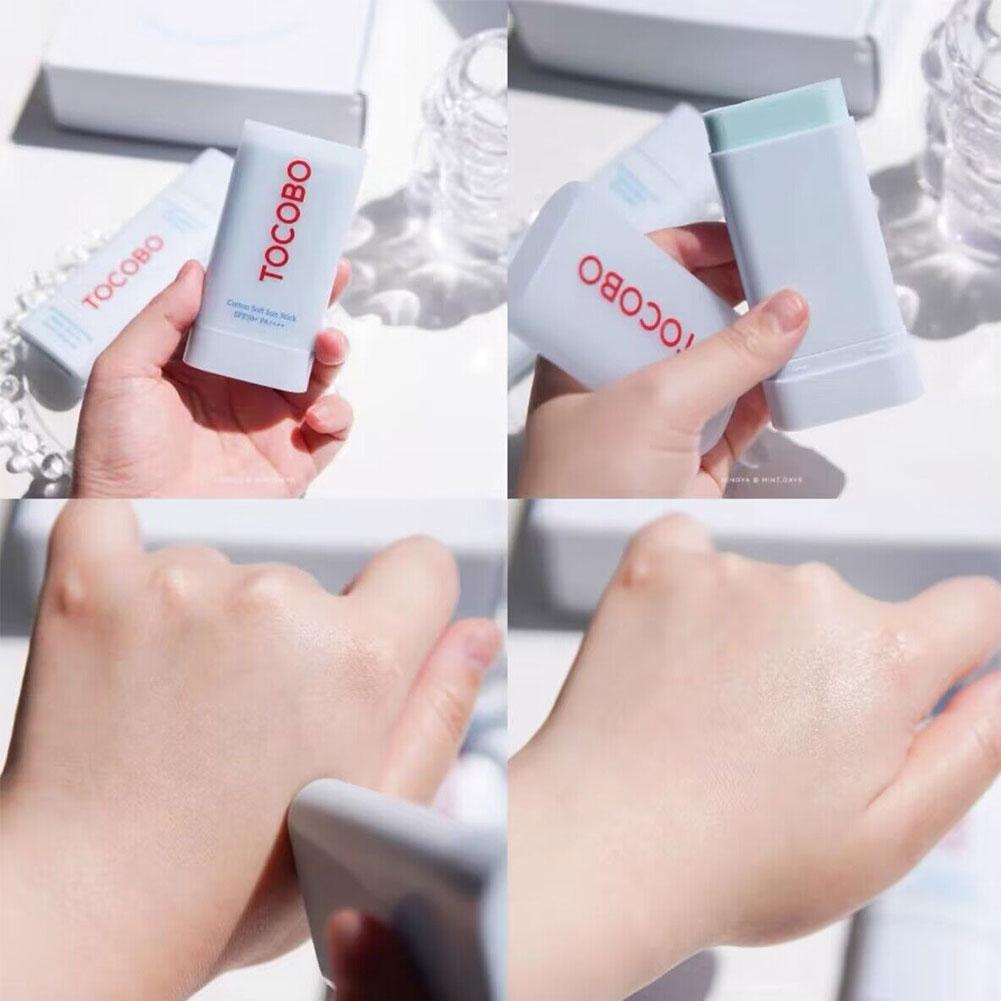 Tocobo-palo solar suave de algodón SPF 50 + 20g, protector solar, crema protectora para la piel, Control de aceite, refrescante, cuidado de la piel de Corea