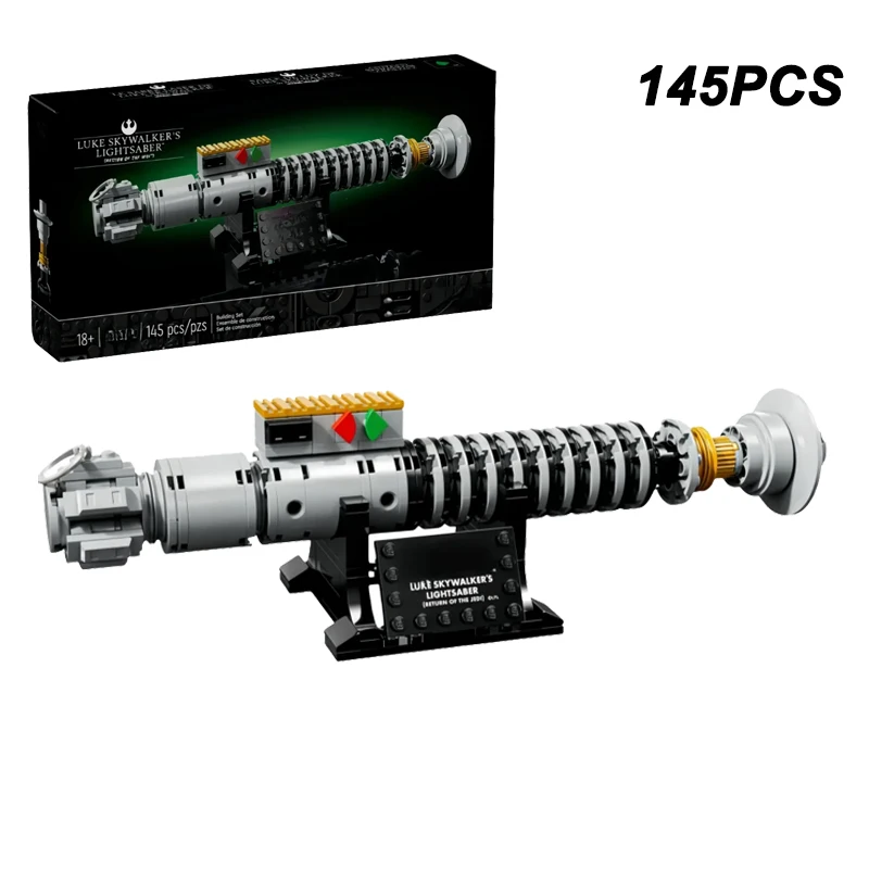 2025 145PCS Kreative Luke Skywalker's Lichtschwert Bausteine Montieren Space Wars Ziegel Sets Spielzeug Erwachsene Spielzeug Geburtstag Geschenke