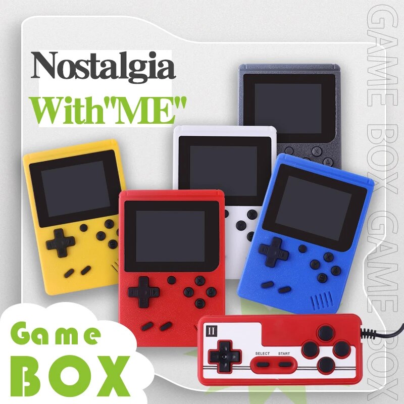 2.4 Polegada tela lcd retro console de videogame embutido 400 em console de jogo portátil presente de natal