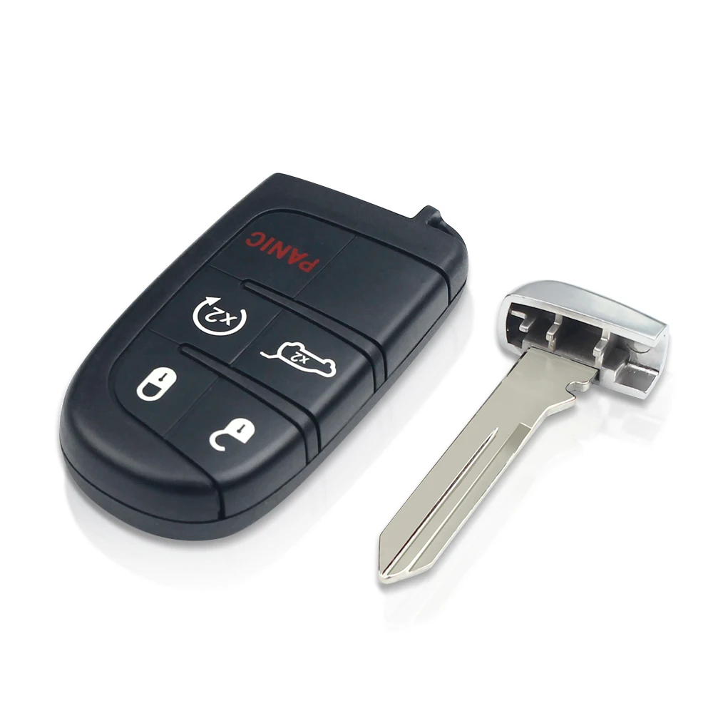 KEYYOU Ersatz-5-Tasten-Smart-Remote-Key M3N 40821302   Fob 433 MHz für Jeep Grand Cherokee 2013–2018 Dodge Journey Challenge