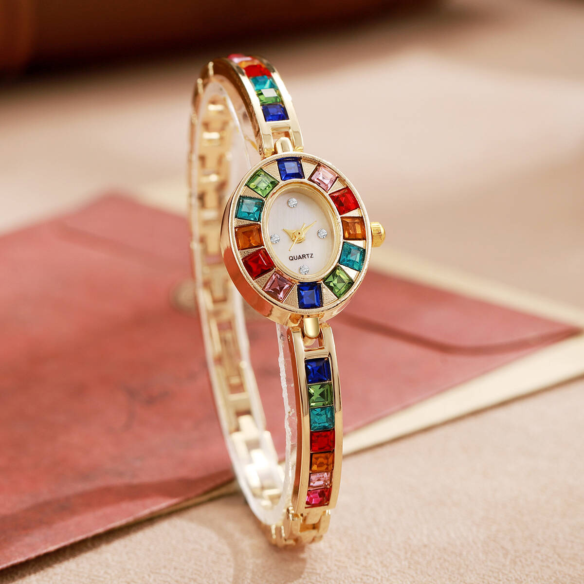Luxo strass relógios femininos moda pulseira banda senhoras relógio de quartzo reloj mujer meninas relógio presente (sem caixa)