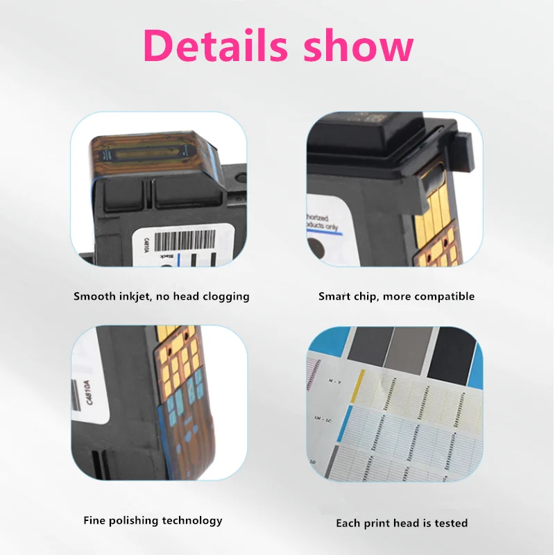Совместимость с печатающей головкой hp 11 для печатающей головки hp11 Designjet 70 100 110 500 510 500PS C4810A C4811A C4812A C4813A