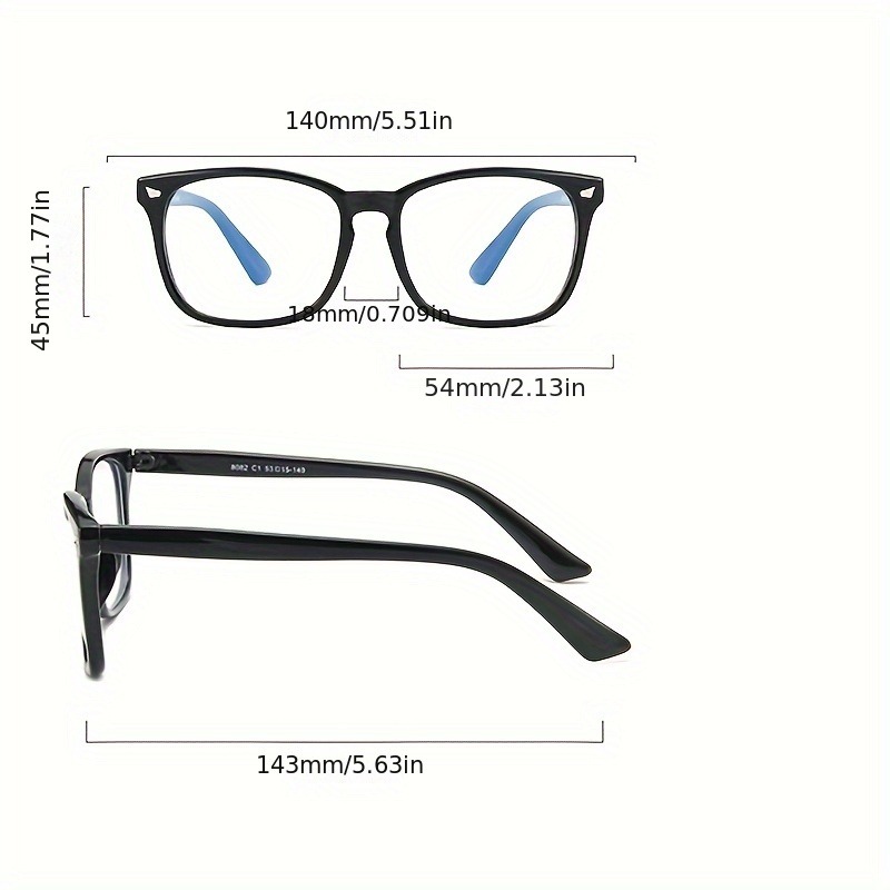 Vintage vierkante frame anti-blauwlichtbril voor dames Duurzaam pc-frame Ideaal voor lezen en computergebruik