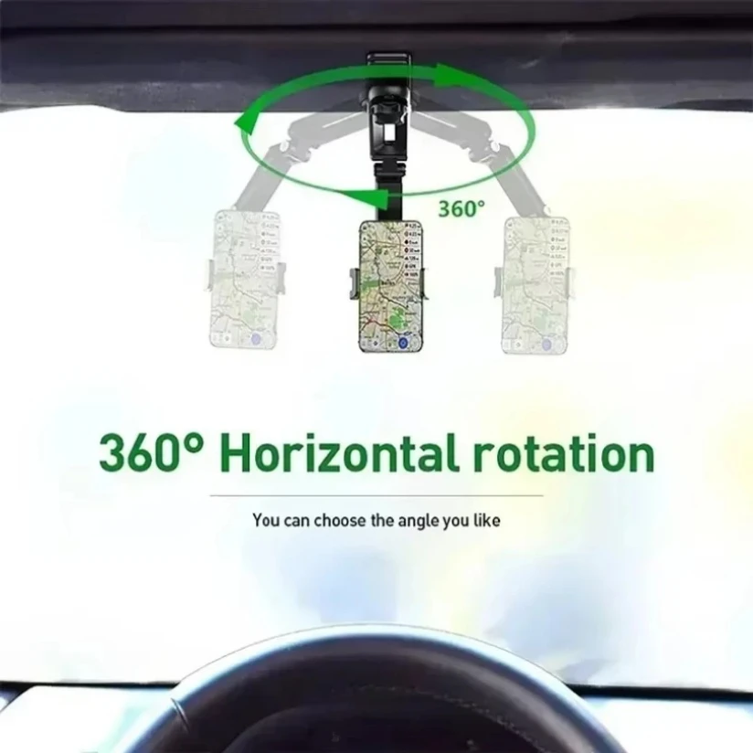 Multifunktionaler Autotelefonhalter: Sonnenblenden-Navigationsständer für die GPS-Navigation mit Direktansicht