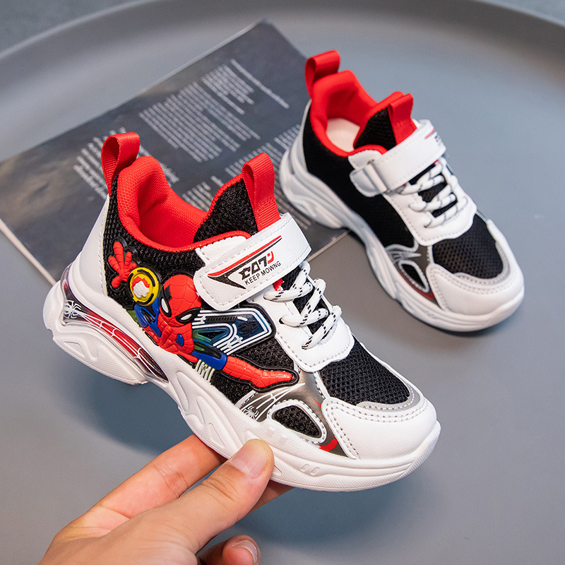 Buty sportowe Disney boys Cartoon School siatka dla dzieci oddychająca bieganie biała moda fajne buty rozmiar trampek 21-38