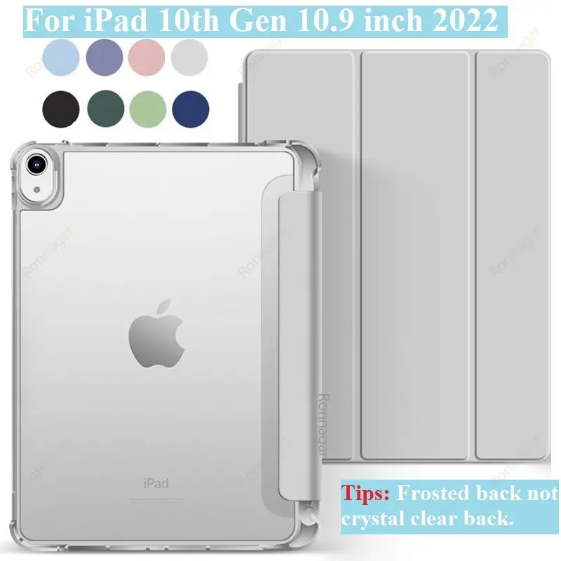 Com estojo porta-lápis para iPad Pro 11 M4 2024 Air6 5 4 10.9 10a geração iPad 10.2 7 8 9th 5/6th 2017 2018 Air1/2 9.7 Air3 Pro10.5