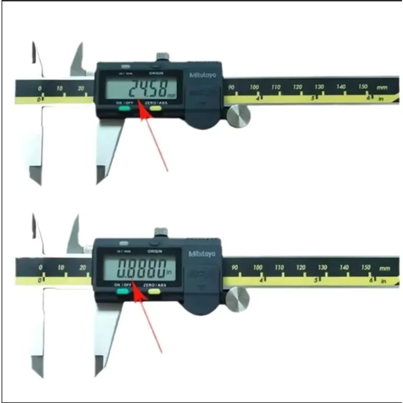 Mitutoyo Calibro a corsoio LCD digitale 0,01 mm Acciaio inossidabile ad alta precisione resistente all'usura 150/200/300 mm Strumento di misurazione