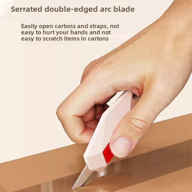 Diamant-Box-Cutter schadet den Händen nicht. Allzweckmesser, gezahnt, neues Liefermesser, Schneidzubehör, offene Lieferung, Artefakt-Schneiden