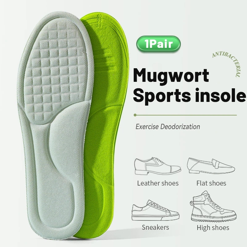 Plantillas deportivas para zapatos masaje 5D desodorante suave transpirable cojín absorbente de golpes plantillas para correr para pies hombres mujeres