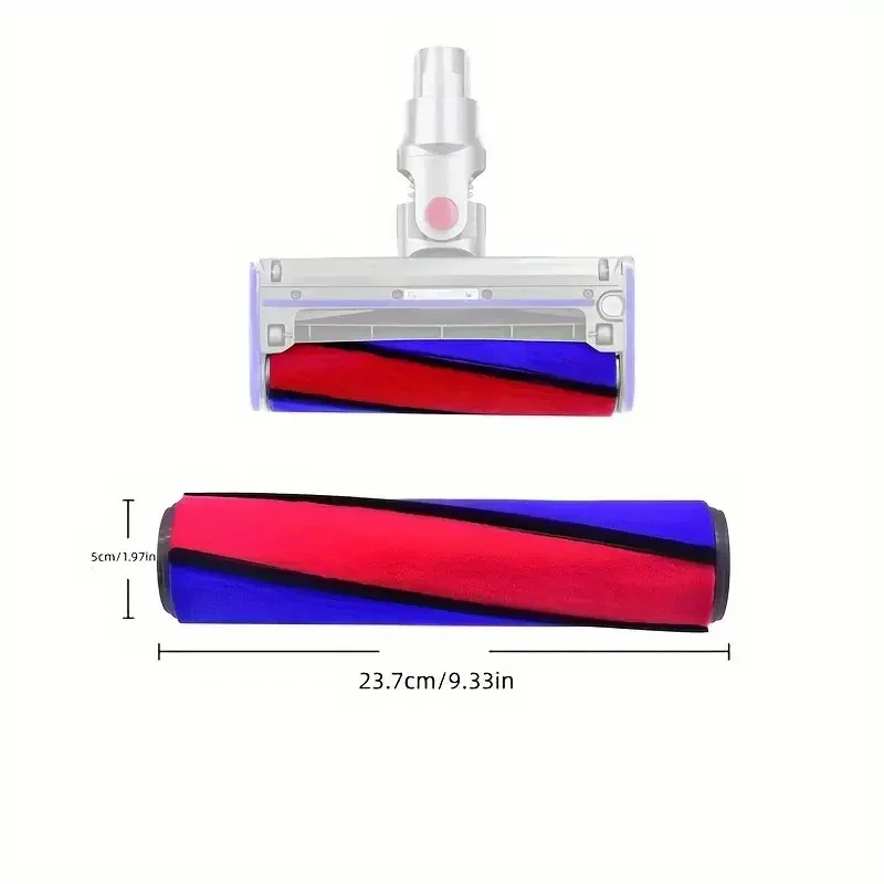 Compatible For Dyson V7 V8 V10 V11 V6 Vacuum Cleaner Soft Roller Brush Carpet Brushroll Bar Spare Part Replacement Accessories