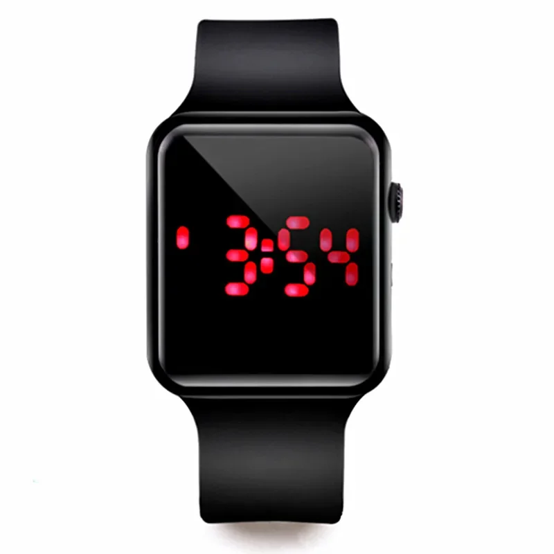 Orologi digitali di moda per uomo Donna Orologi da polso sportivi quadrati semplici a LED Cinturino in silicone Orologio elettronico casual Reloj Hombre