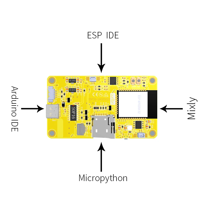 Esp32 arduino lvgl wifi & placa de desenvolvimento bluetooth 2.2 "240*320 tela inteligente 2.2 polegadas lcd tft módulo toque