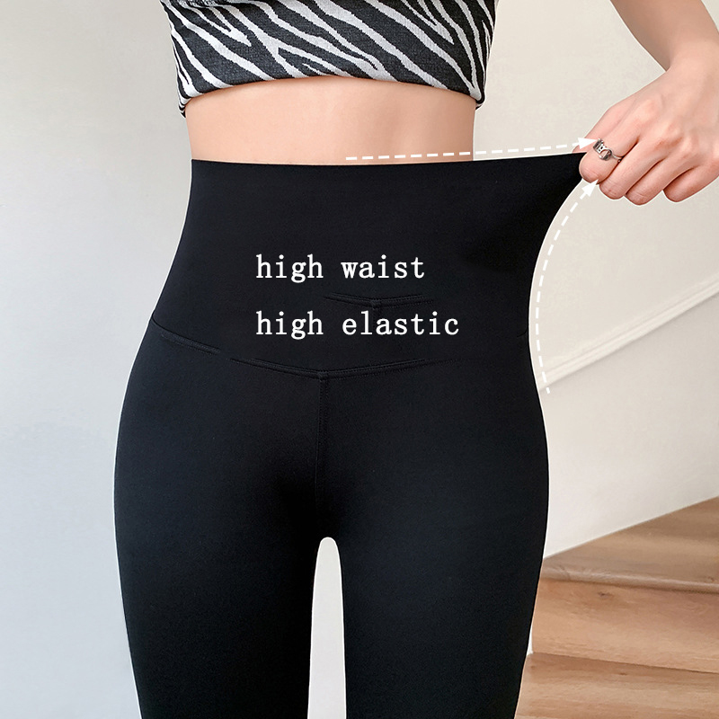 Pantaloni svasati da donna Pantaloni svasati sexy solidi a vita alta solidi Pantaloni svasati di squalo moda casual streetwear Leggings skinny elastici per il sollevamento del sedere