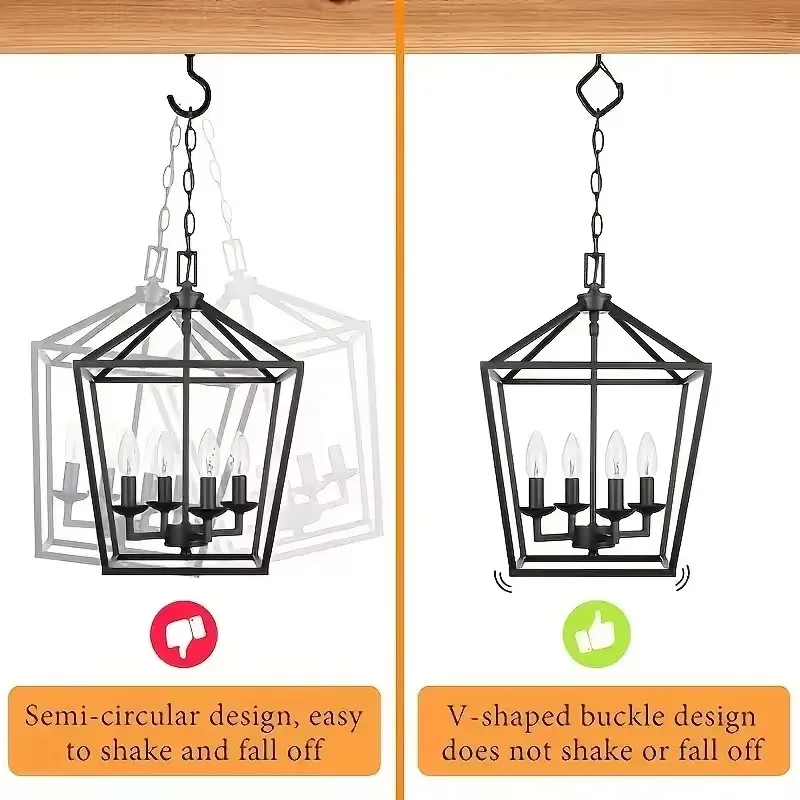 1/5/10-Pcs Square Snap Safety Hooks: Sturdy Anti-Drop Hanging with Buckles for Bonsai