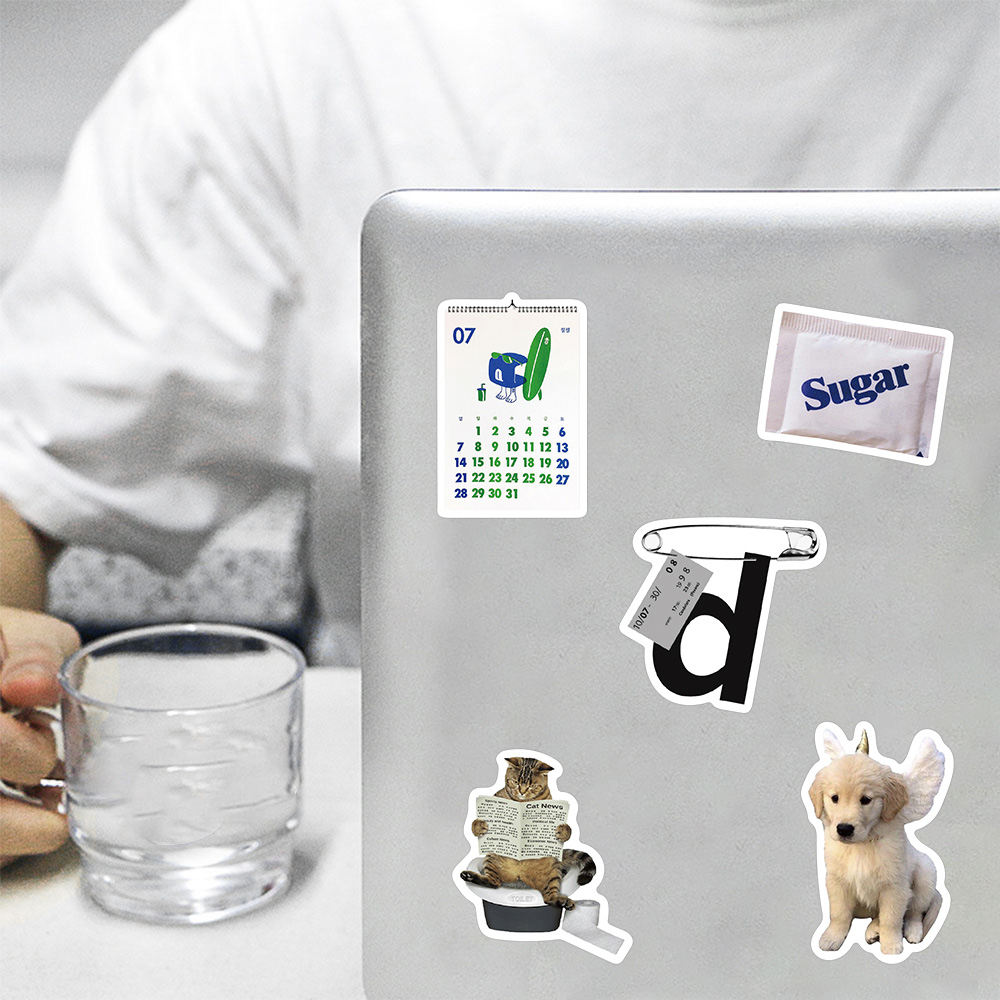 10/30/57 Chiếc Đơn Giản Dễ Thương Hàn Quốc INS Phong Cách Dán DIY Laptop Hành Lý Ván Trượt Đồ Bộ Đề Can Dán Cho kid Đồ Chơi