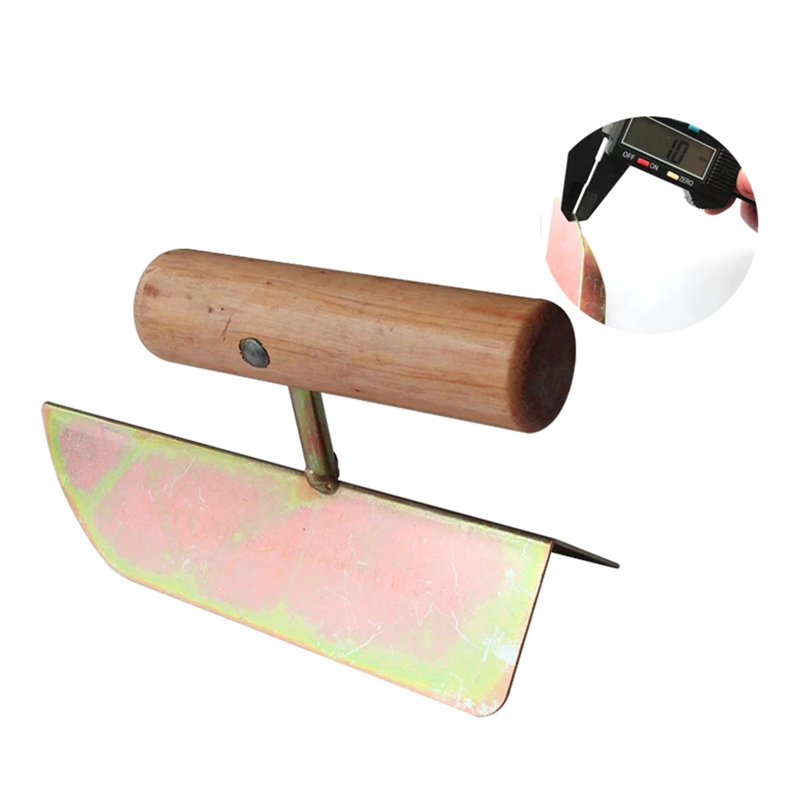 Corner Trowel Masonry Hand Trowel Drywall Finishing Construction Tool Wooden Handle Putty Trowel Small Drywall Corner Tool
