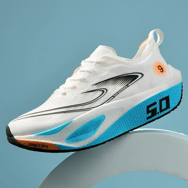 Unisex 2025 Full Carbon Plate Running Shoes Professional Marathon Racing Lightweight Bounce Cushion Breathable Sports Sneakers