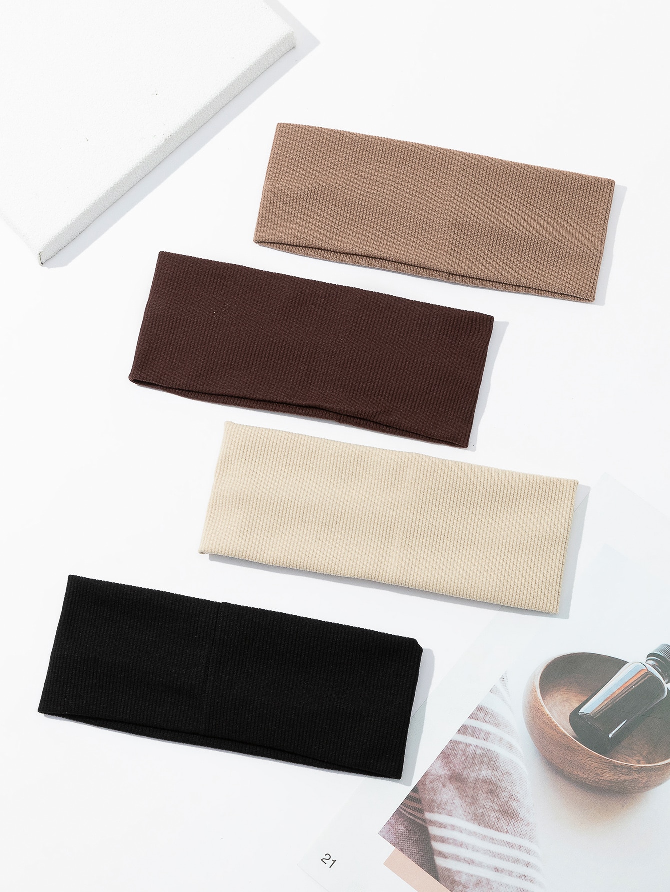 4 Teile/satz Mode Breite Einfarbig Haarbänder Weiche Elastische Stirnband Frauen Mädchen Make-Up Laufsport Yoga Vintage Haar Zubehör