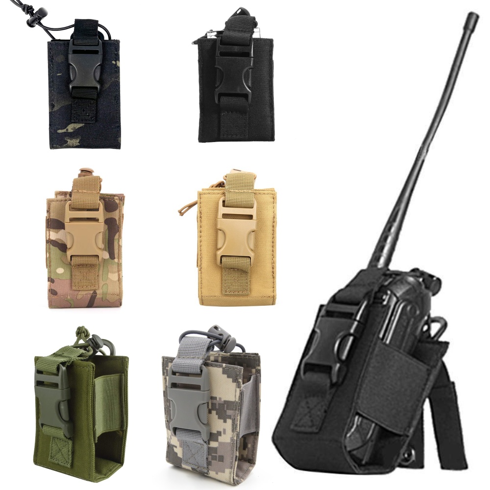 Jacht Walkie Talkie Houder Molle Radio Pouch Airsoft Interphone Opbergtas Kleine Outdoor Wandelen Tijdschriftenhouder Mag Zakjes