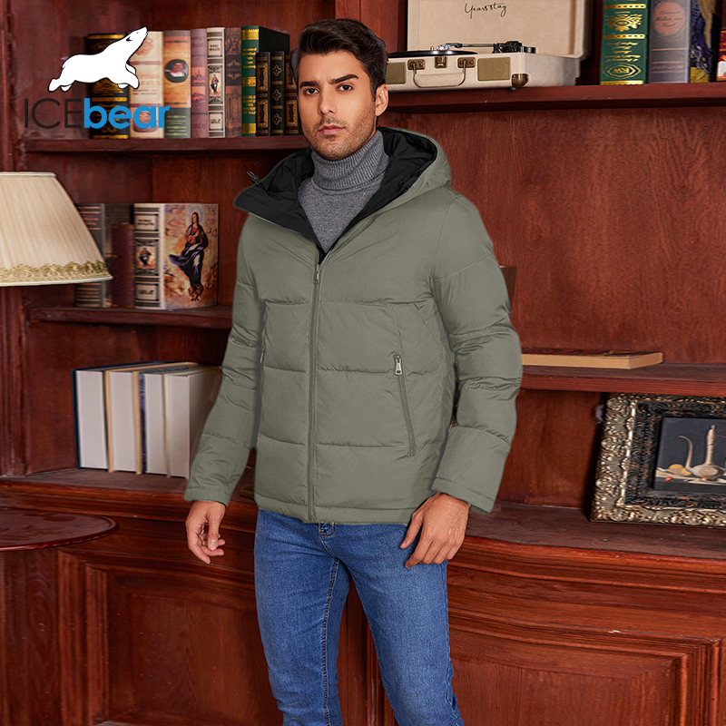 Eisbär 2024 neue Winter Herren warme Parker Jacke Herren Kapuze lässig dicke Jacke Kapuze Jacke mwd4860i