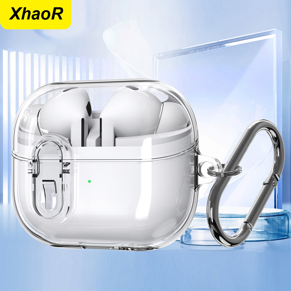 Kopfhörer Abdeckung Für Samsung Buds 3 Pro Fall Transparent Secure Lock Fundas Für Samsung Galaxy Buds 3 Buzz 3 Pro fällen Hülse Haken