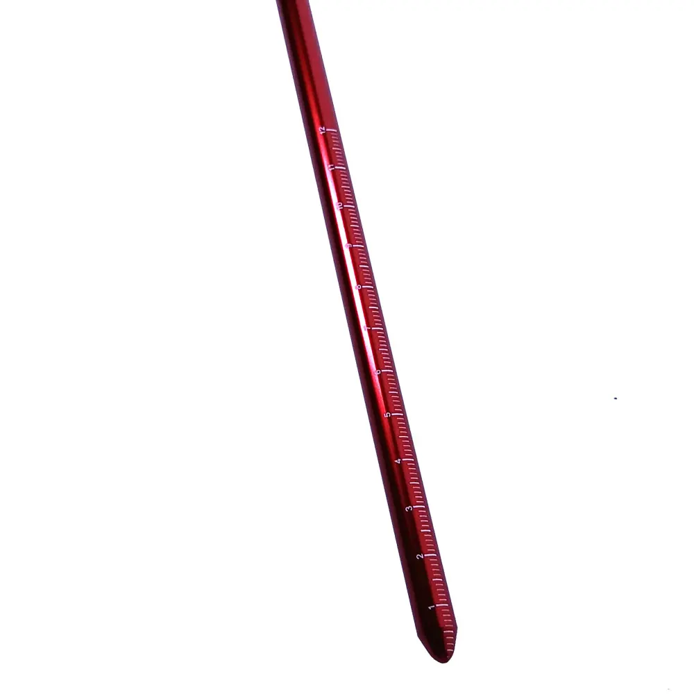 Palo de buceo de 14 ''/35cm, puntero de varilla para hacer ruido de aleación de aluminio con cordón de muñeca ajustable, dispositivos de señalización subacuática para buzo