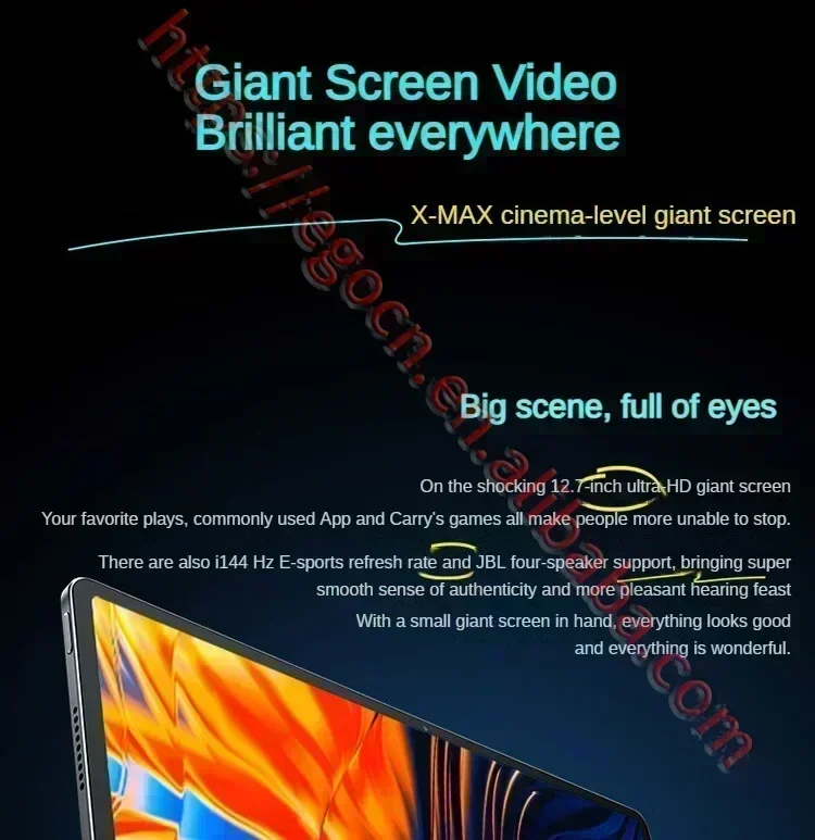New Lenovo Xiaoxin Pad Pro 12.7 2nd 2025 Tablet Dimensity 8300 2.9k Resolution 144Hz Refresh Rate WIFI 10200mAh WIFI Android