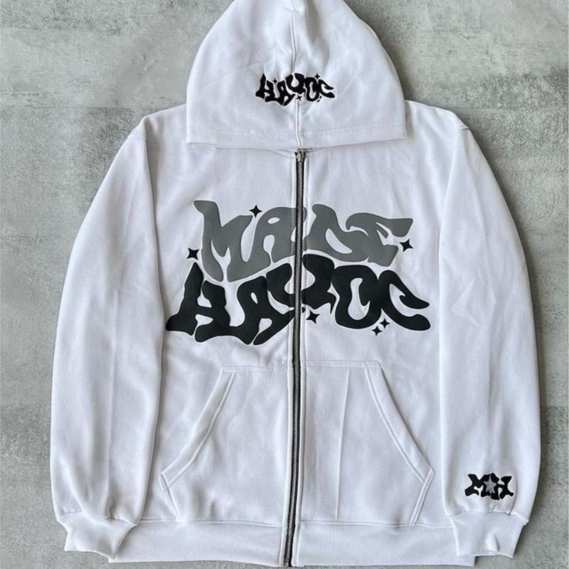Новая мужская толстовка с капюшоном Y2K для мужчин и женщин, толстовки на молнии с буквенным графическим принтом, эстетичная готическая одежда, уличная одежда для женщин