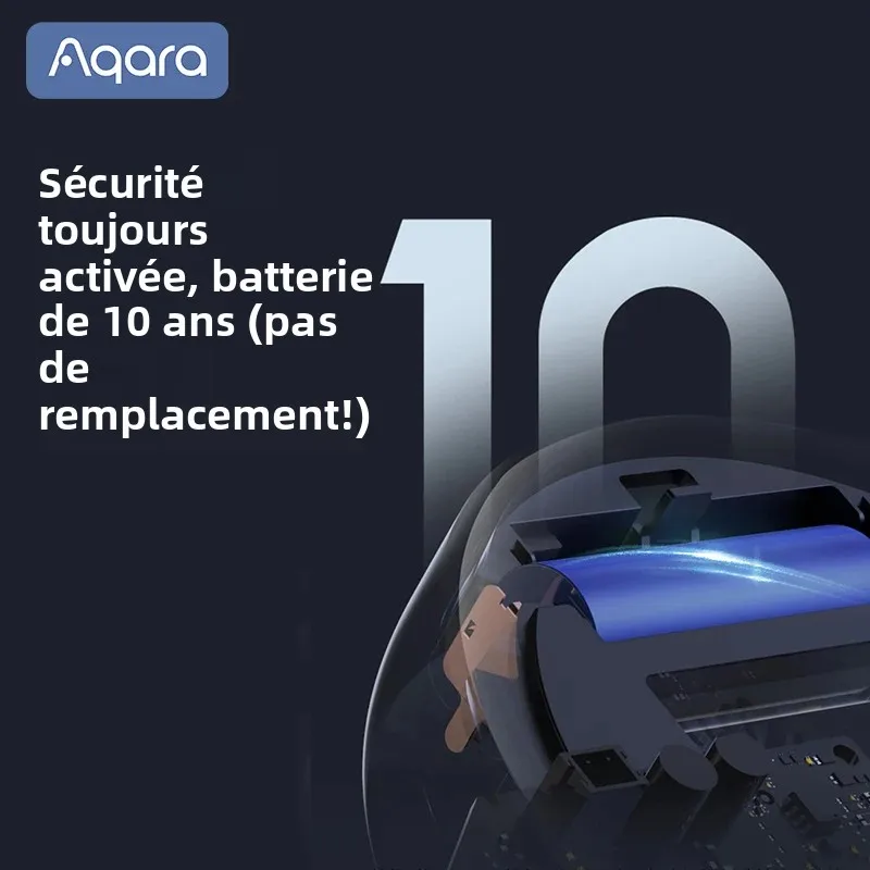 Aqara Matter détecteur de fumée capteur alarme incendie moniteur Zigbee 3.0 alerte sonore sécurité à domicile intelligente travail avec l'application Mi Home Homekit