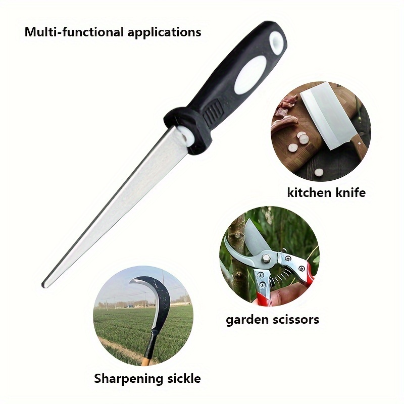 Diamond Sharpener Sharpener Metal Double Sand File Scissors Gardening Tools Sharpener
