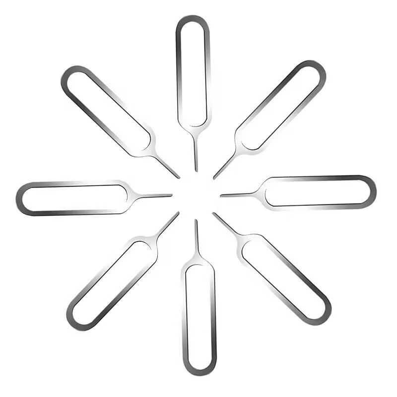 200-10Pcs Sim Card Removal Openning Tool Anti Loss Pin Eject Sim Cards Tray Open Pin Needle Key Tools for Samsung Xaiomi IPhone