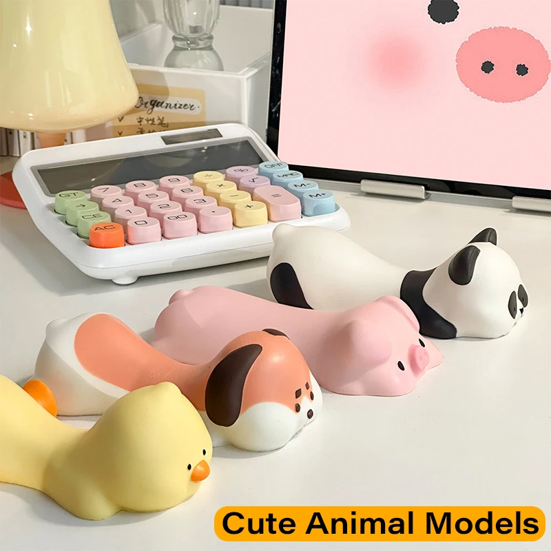 New Cute Animal Wrist Rest Mouse Pad Support Ergonomics Memory Foam Desktop Computer Laptop  Arm Rest Cat Dog Duck Panda Toys