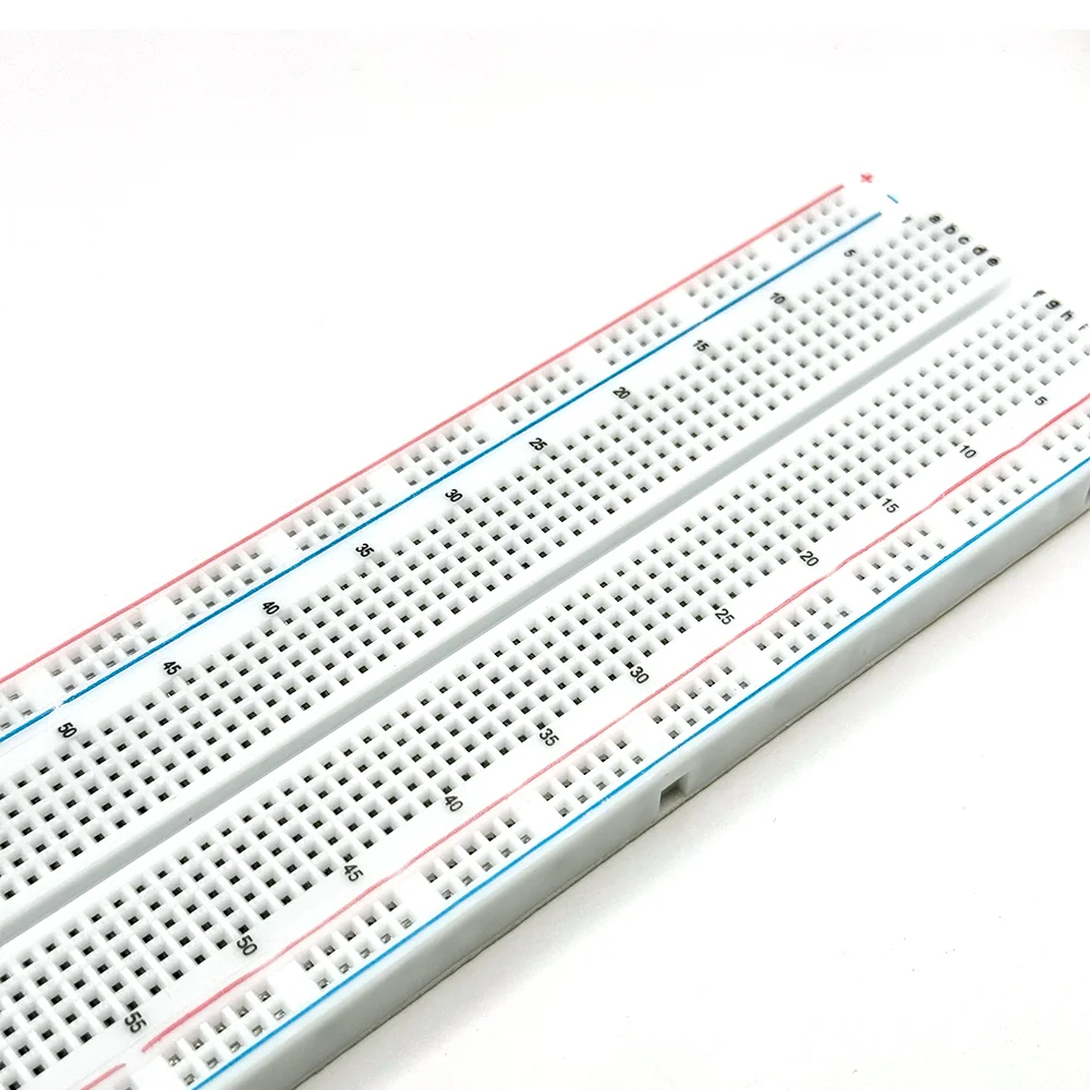 MB102 Solderless Breadboard 830 หลุมปลั๊กอเนกประสงค์ Prototyping วงจรการทดสอบบอร์ดสําหรับ DIY MB-102