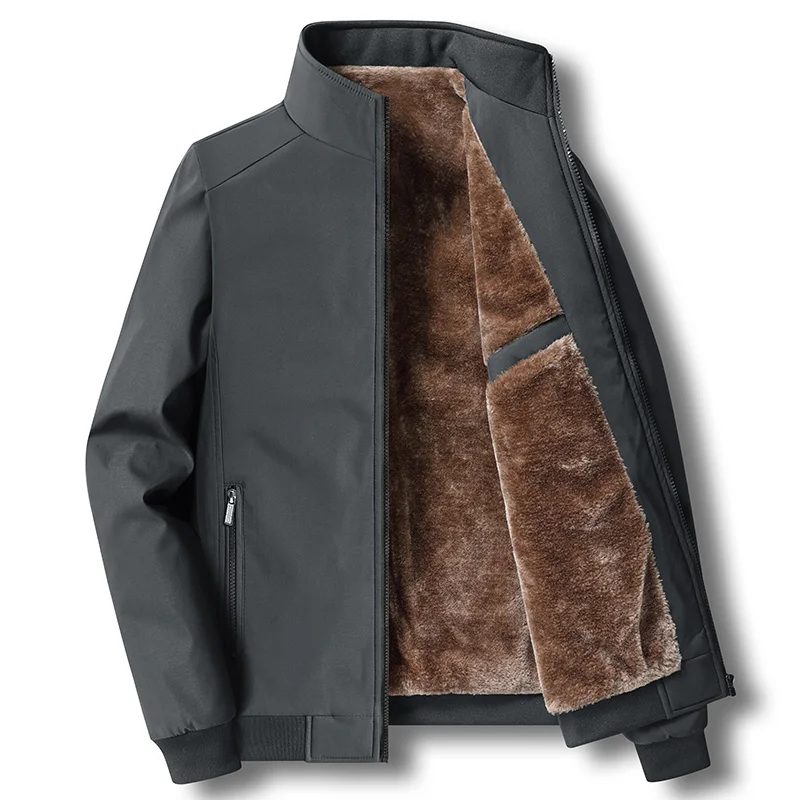 メンズパーカー秋冬新メンズジャケットフリースカラージャケットカジュアルコートメンズビジネスコートサイズ M-4XL 5XL 6XL 7XL 8XL 221