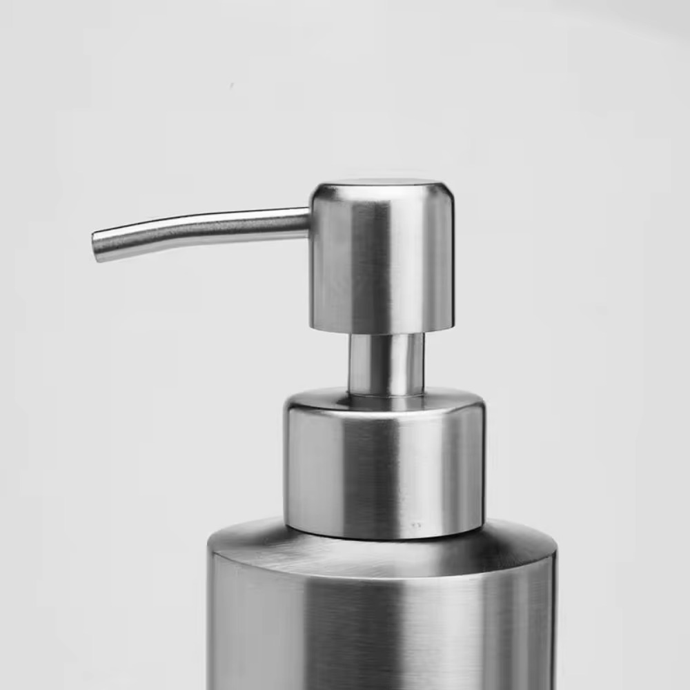 304 Stainless Steel Hand Liquid Soap Pump Dispenser Head Nozzle for Bathroom Kitchen Foam Soap Shampoo Dispenser Accessories