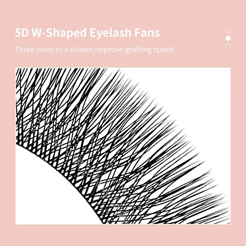 DIYDAY 5D W รูปร่างขนตาขยายดอกอัตโนมัติ W-Shaped Bloom 5D Lashes ธรรมชาตินุ่ม Premade แฟน Lash Extensions