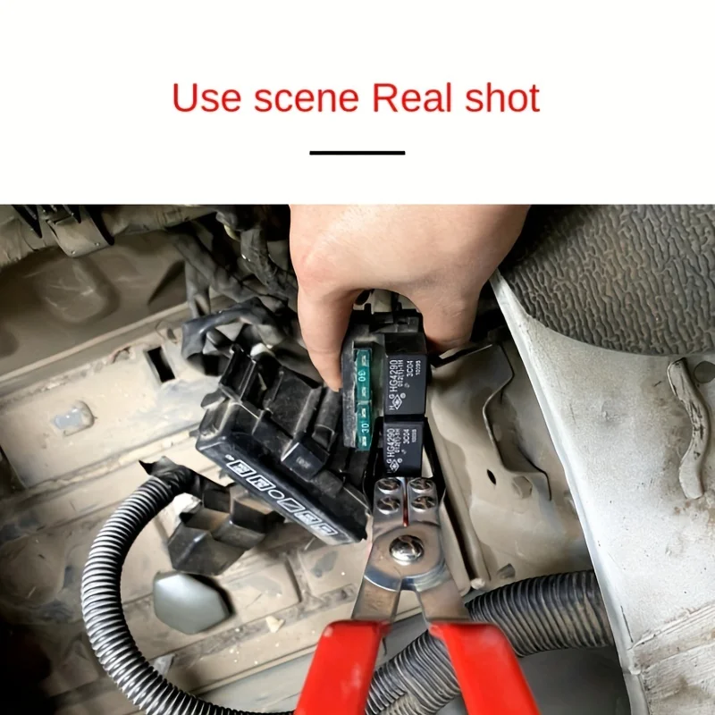 Universal ยานยนต์รีเลย์ Disassembly CLAMP ฟิวส์ PULLER รถ Remover คีมคลิปมือเครื่องมือเหมาะสําหรับรถซ่อมเครื่องมือเครื่องมือกําจัด