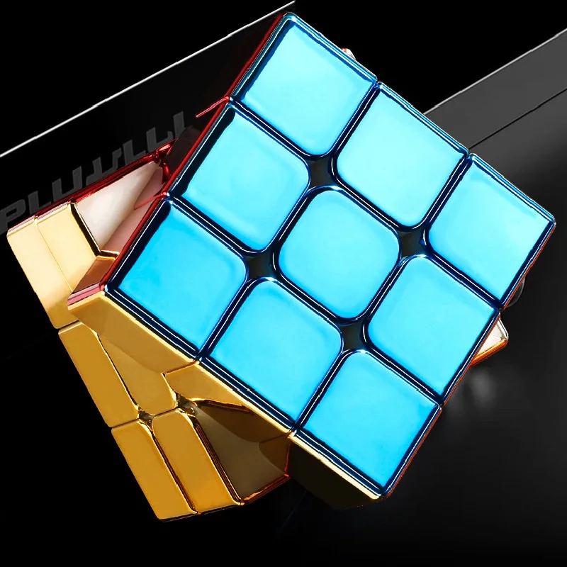 [Picube] SengSo メタル 3x3 磁気ゴールデン キューボ マジック キューブ パズル スピード Cibe M3 3x3x3 Magico Cubo Кубик Рубика Cibo おもちゃ