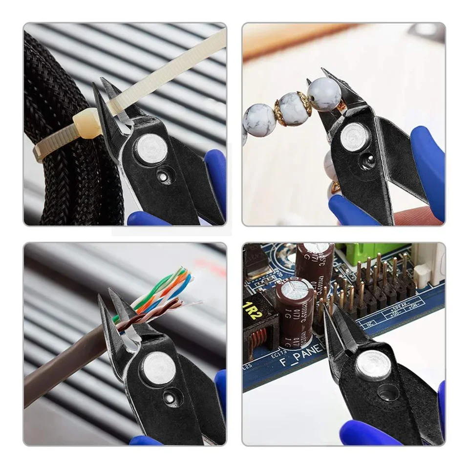 3D Printer Tool Kit Electronic Wire Diagonal Pliers Trimming Knife Scraper Deburring Cutter Set Tweezers Pliers 3D Printer Part